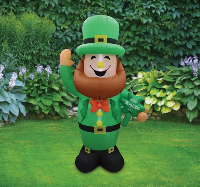 8 Foot St Patricks Day Leprechaun Inflatable